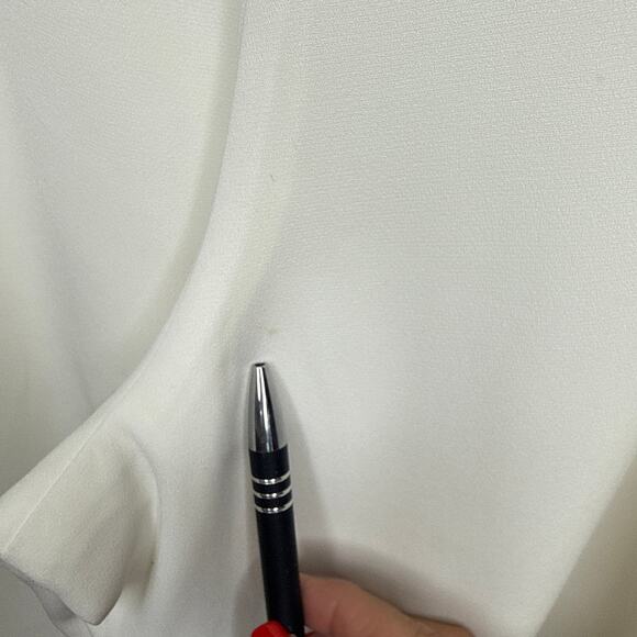 Jill Jill Stuart Mara Deep V Jumpsuit Off White Size 12 Anthropologie Open Back - Picture 10 of 13